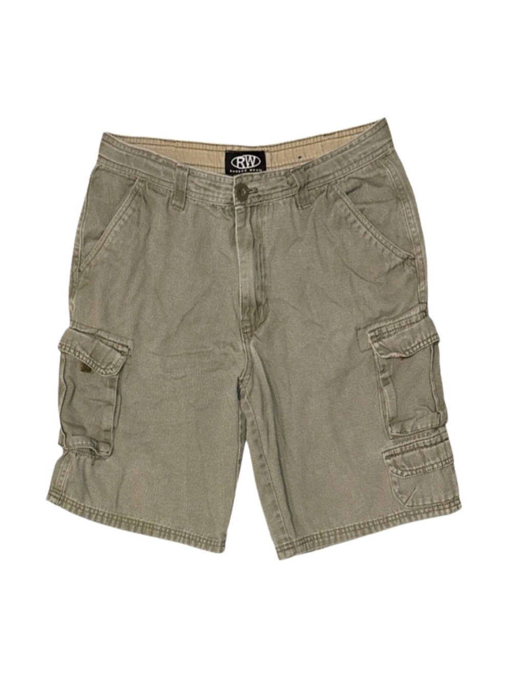 RUGGED WEAR Men's Cargo Shorts Size 32 Inch Waist